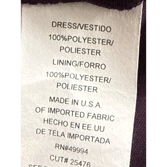 R&M Richard’s Women’s Purple  Sleeveless Formal Dress With Matching Jacket Sz 8 - Picture 11 of 13